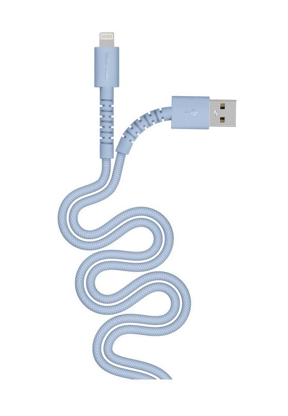 FlexWave Stecker Rundkabel Lightning auf USB A 2 m  (Vivid Blue) 