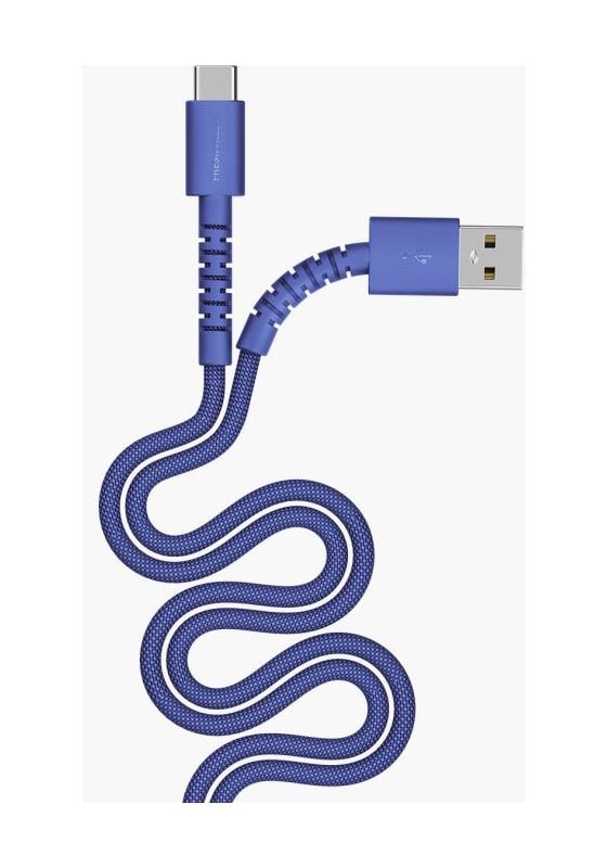 FlexWave Stecker Rundkabel USB A auf USB C bis 18 W 2 m  (True Blue) 