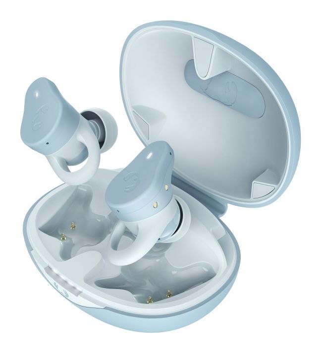Twins Rush In-Ear Bluetooth Kopfhörer kabellos 9 h Laufzeit IP57  (Blau) 