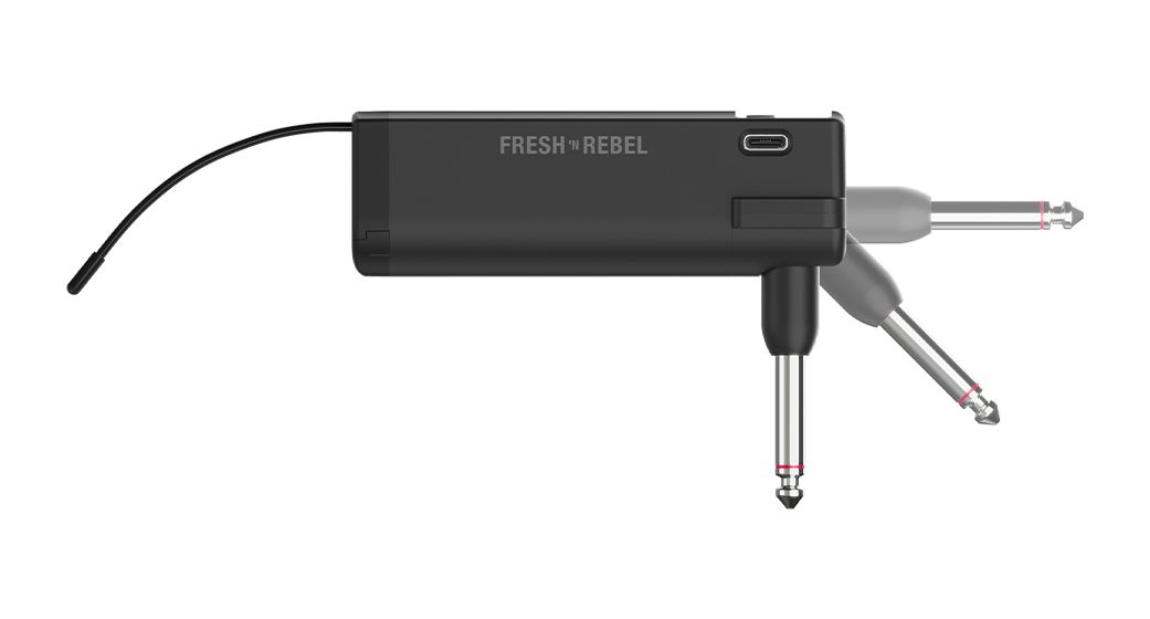 Wireless Microphone Set kabellos Microphone set 6.35 mm (1/4")  (Schwarz) 