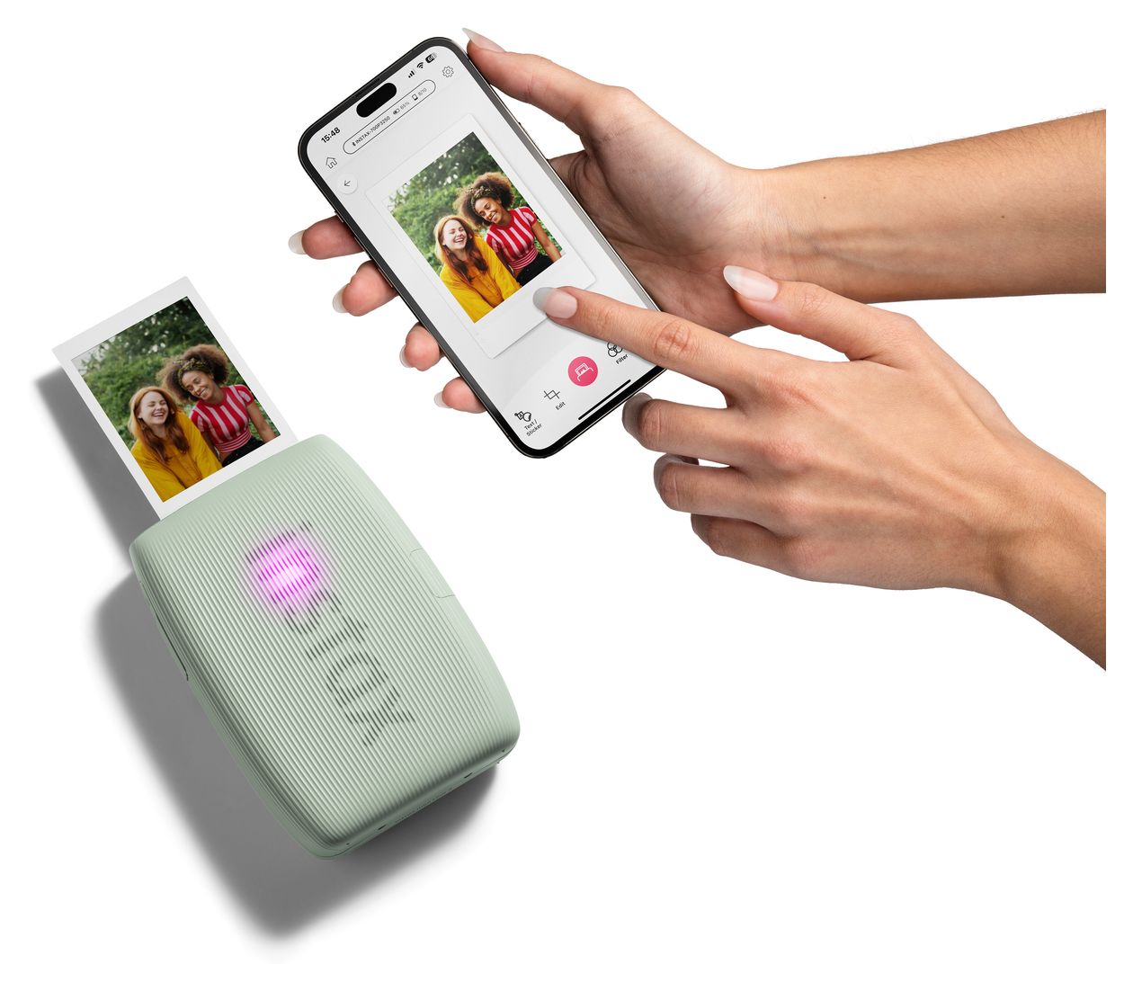 Instax Mini Link3 2.4" x 1.8" (6.2x4.6 cm) Foto Drucker 800 x 600 DPI  (Salbei) 