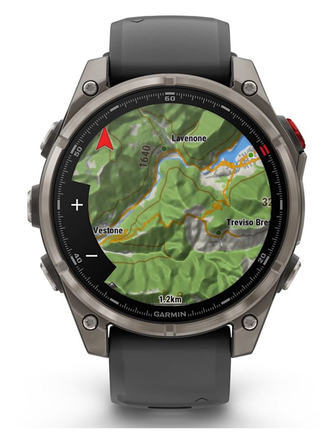 Fenix 8 Pro Digital 47 mm Smartwatch Rund 360 h  (Graphit, Titan) 