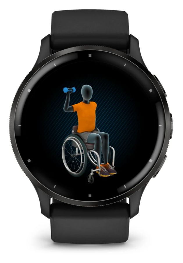 Venu 3 Digital 45 mm Smartwatch Rund  (Schwarz) 