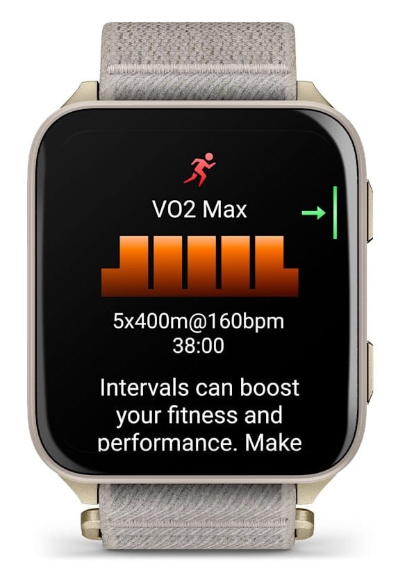 Venu X1 Digital Smartwatch Rechteckig 264 h  (Gold, Titan) 