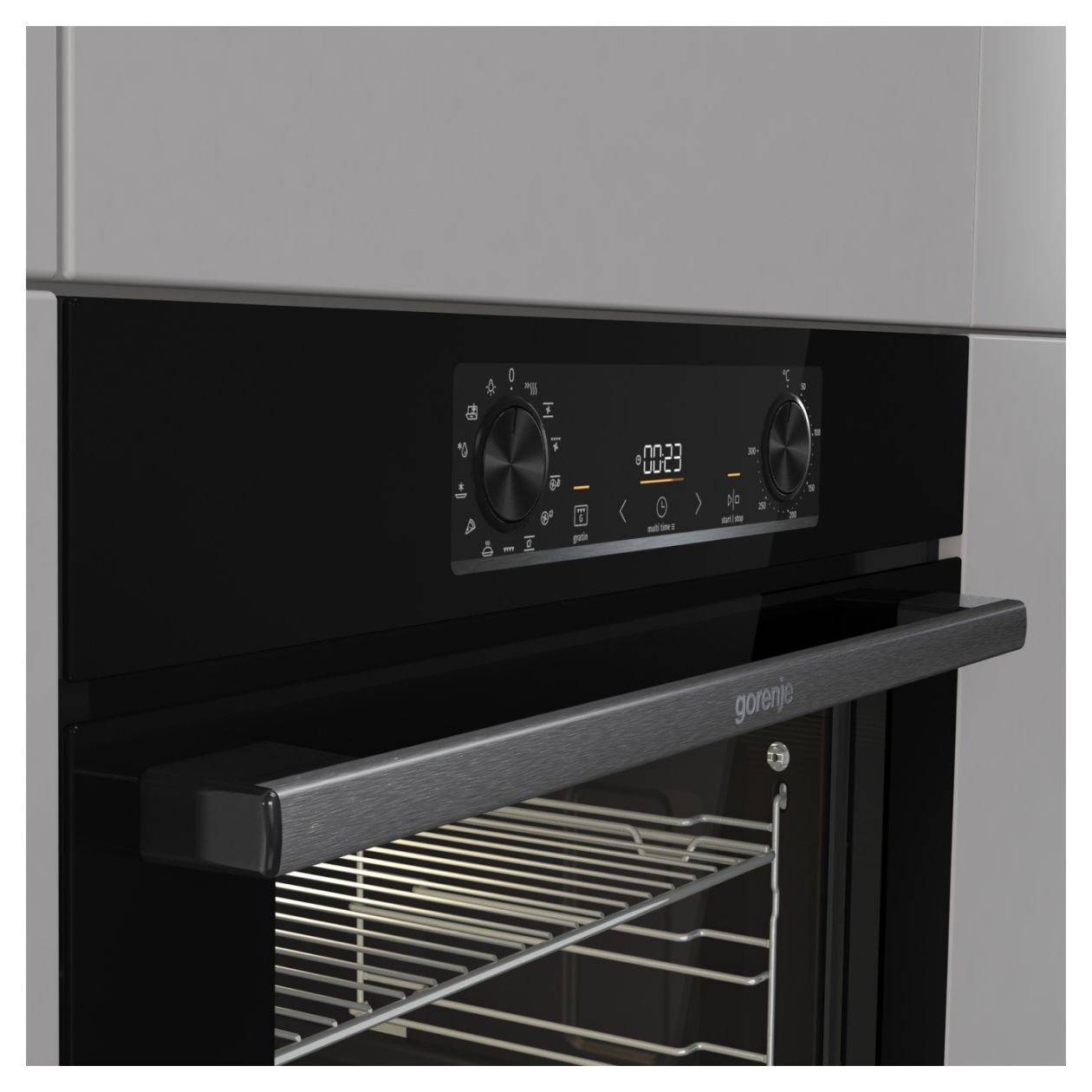 BOS6737E13BG Einbaubackofen maxi Dampfgaren 