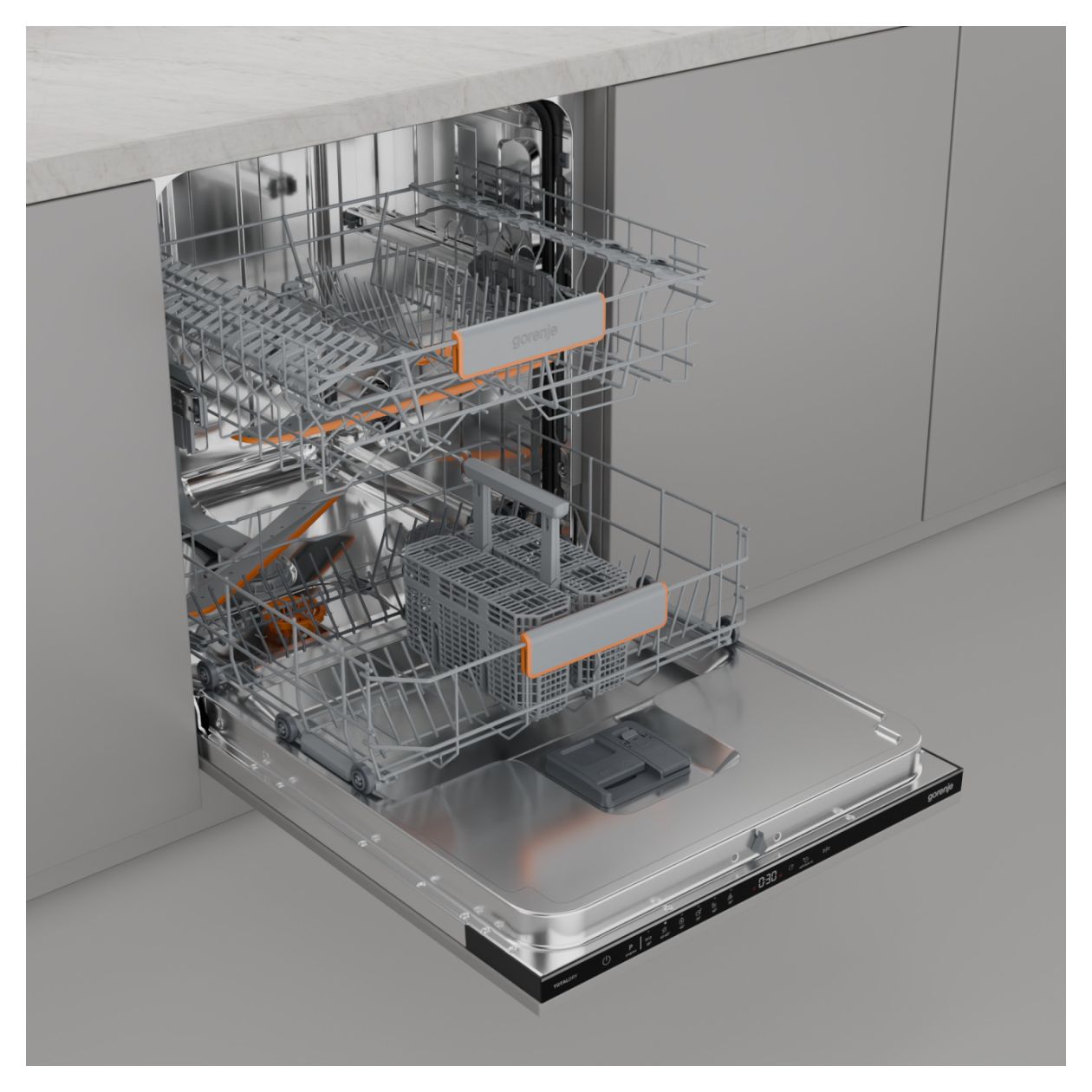 GV642C65 60 cm Geschirrspüler vollintegriert (ohne Front) Leise 14 Maßgedecke 
