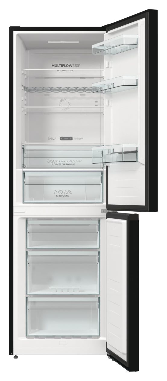 NK79C0DBK 220 l / 106 l Kühl-Gefrierkombi freistehend NoFrost 165 kWh Jahr  (Schwarz) 