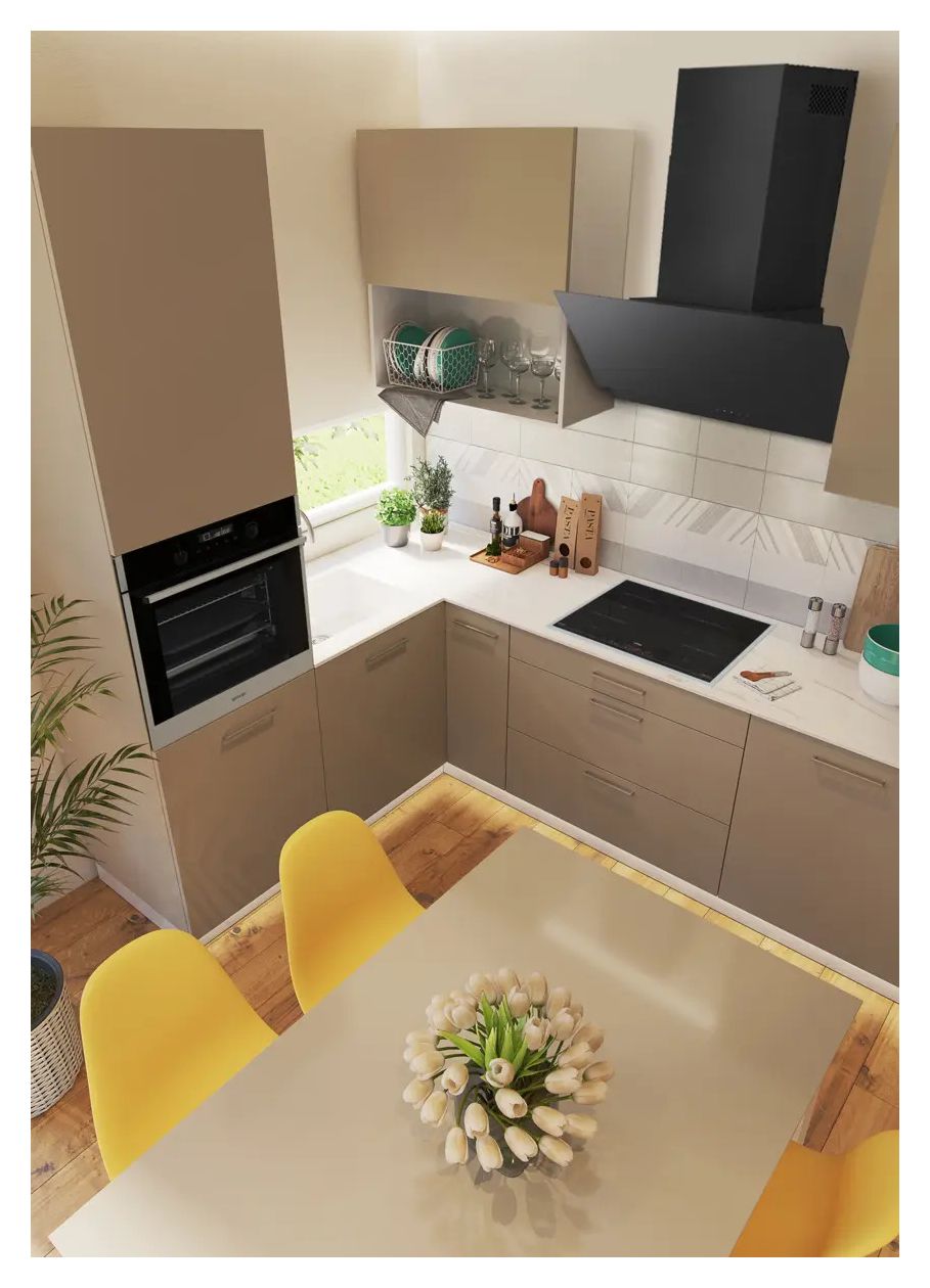 W9TB Dunstabzugshaube Wand 90 cm Abluft/Umluft (Schwarz) 