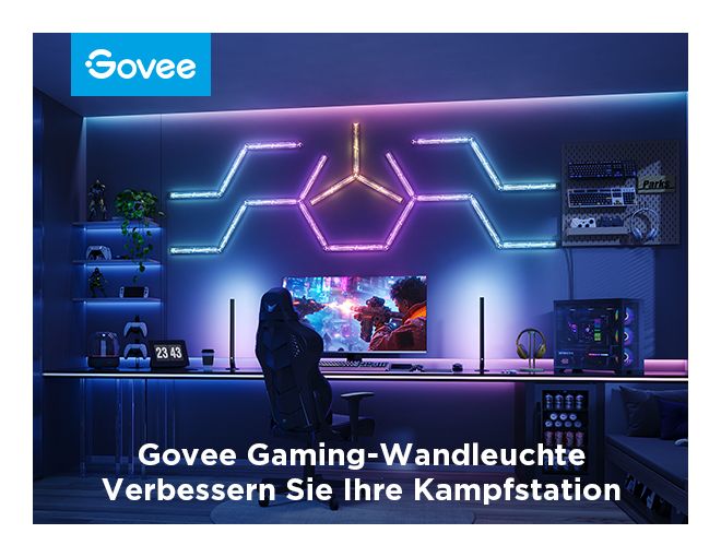 H6063 Wandleuchte Gaming Wall Light Smart 4+1 LED Intelligente Wandleuchte Multi AC 