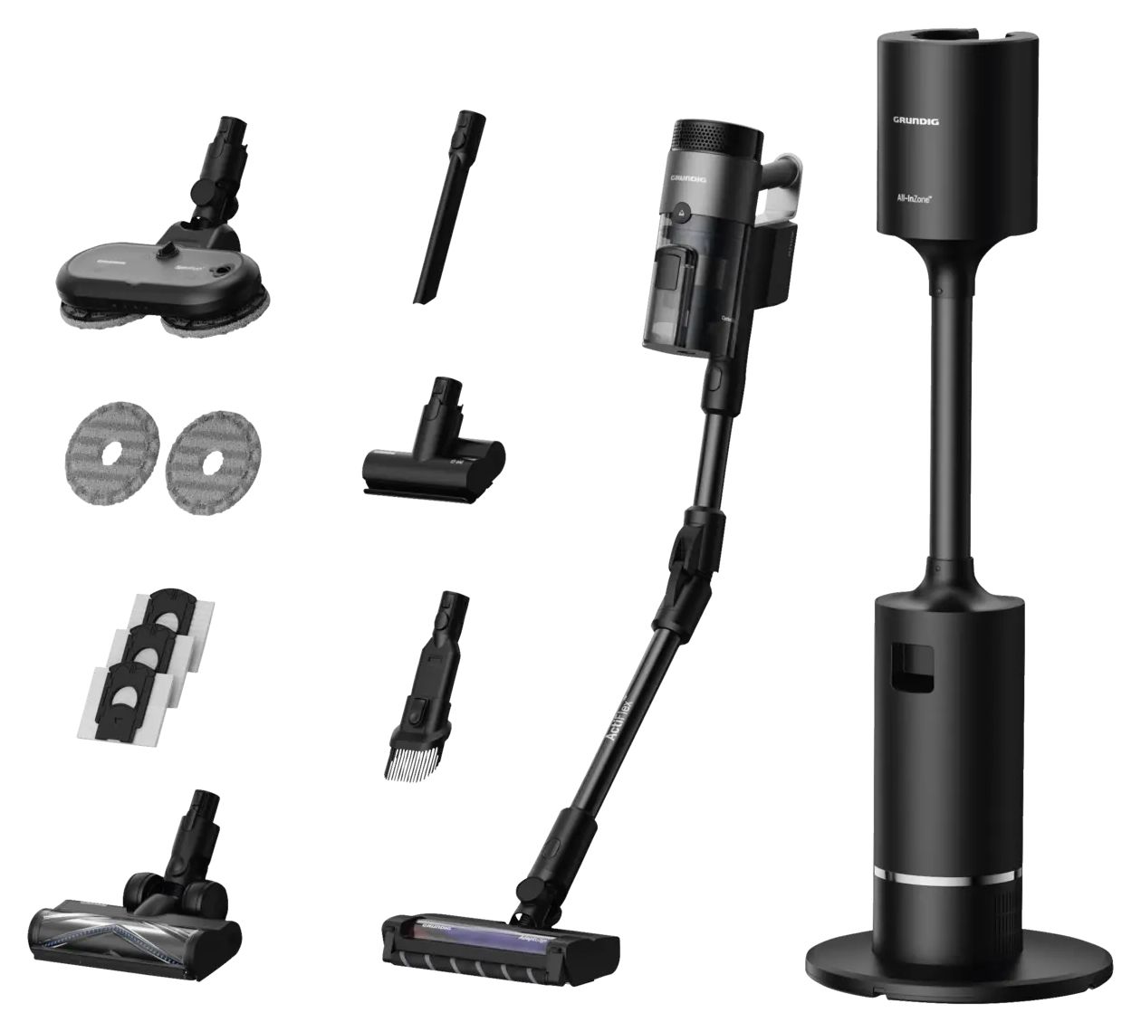 VCP9431 Pro Handstaubsauger Beutellos bis 60 min Laufzeit 25,2 V EPA  (Schwarz, Silber) 