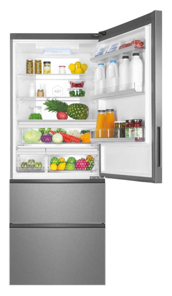A3FE742CMJ 312 l / 151 l Kühl-Gefrierkombi freistehend NoFrost 289 kWh Jahr  (Silber) 