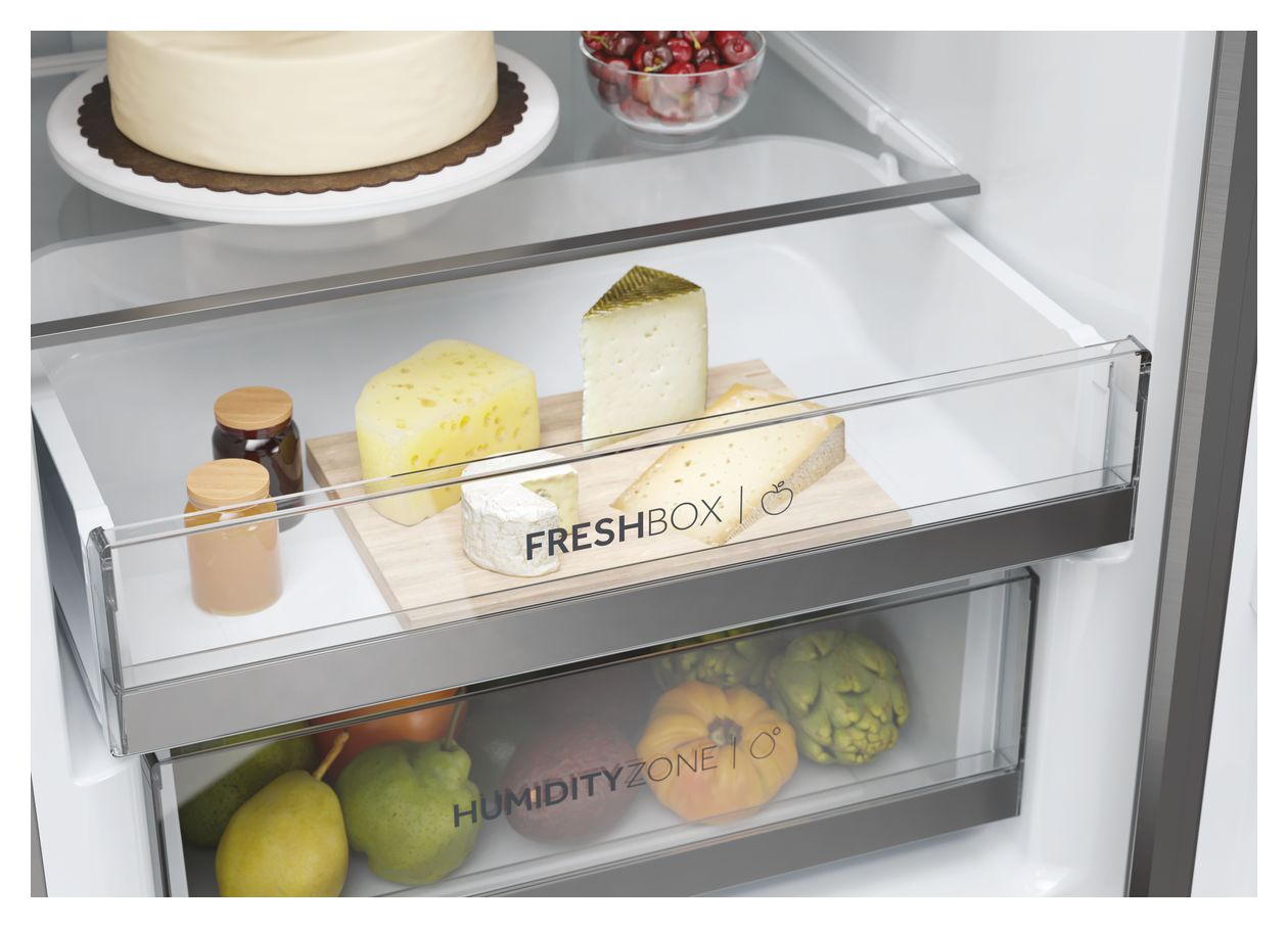 HDW5620CNPK 258 l / 119 l Kühl-Gefrierkombi freistehend NoFrost 169 kWh Jahr  (Silber) 