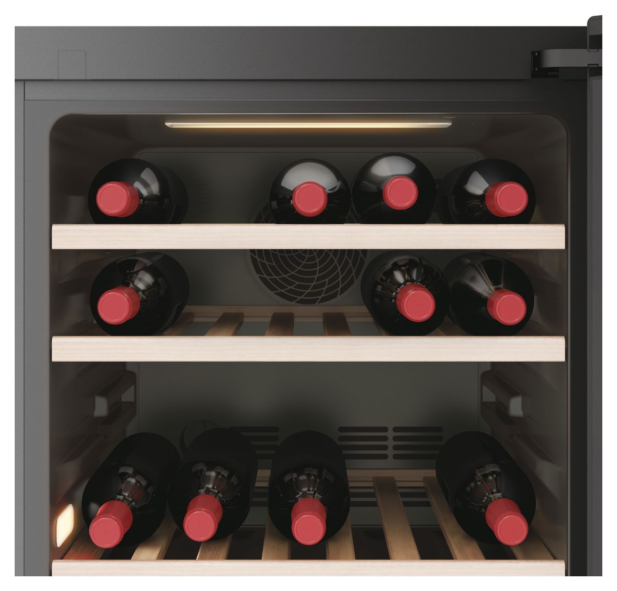 HWS77GDAU1 Weinkühler Freistehend EEK: G 2 Zonen 77 Flasche(n) 