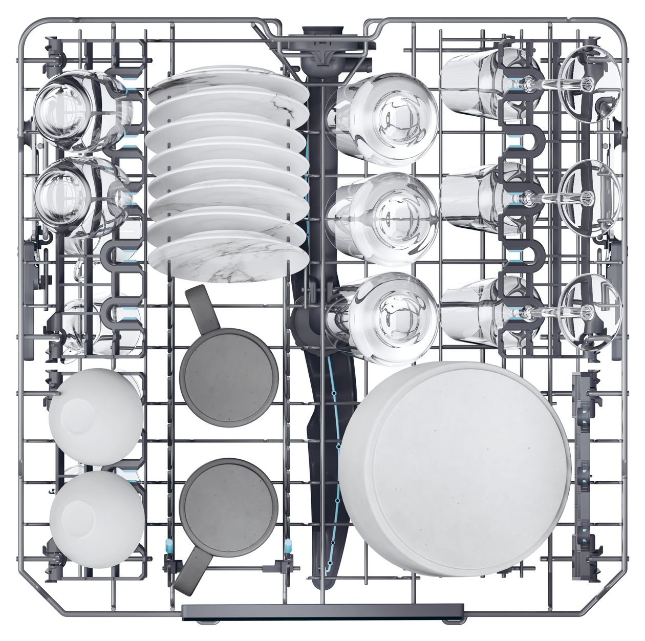 XUT6C3TB3B 60 cm Geschirrspüler vollintegriert (ohne Front) Leise 16 Maßgedecke aquaStop Funktion Kondensations 