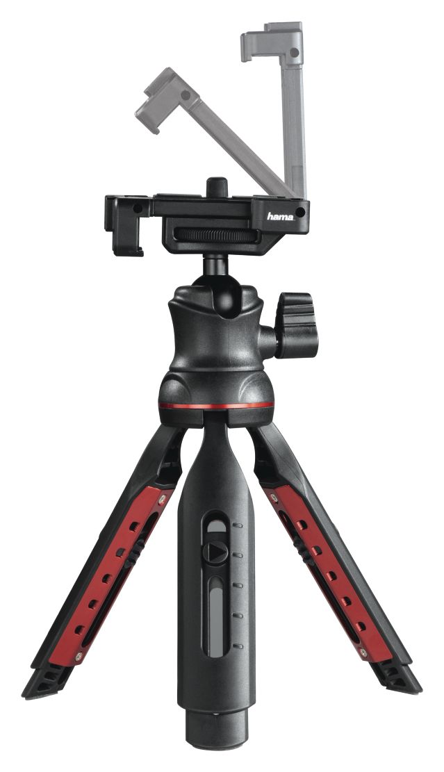 004635 Solid II 21B 3 Bein(e) Stativ Smartphone-/Digital-Kamera Bluetooth  (Schwarz, Rot) 