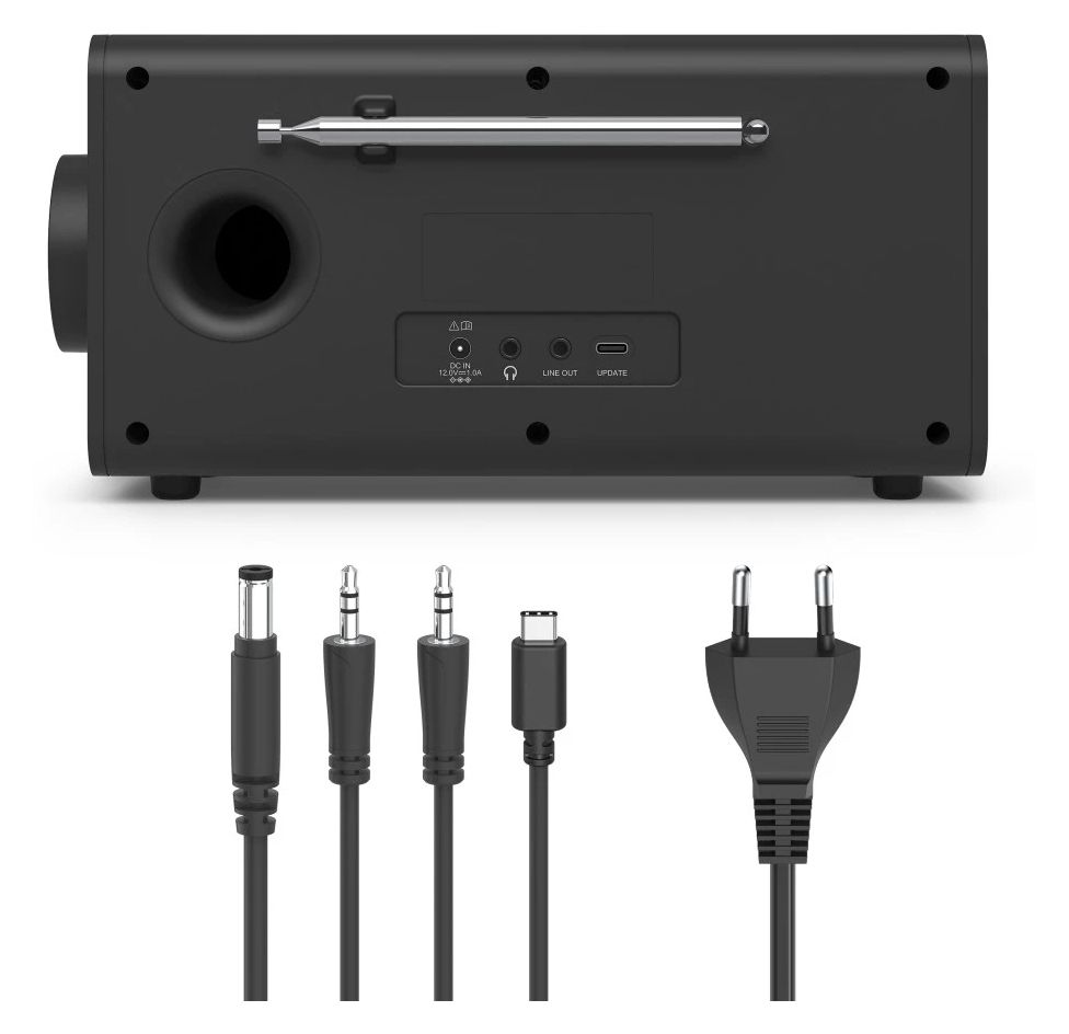 054260 DR1001 Bluetooth DAB, DAB+, FM Radio Persönlich  (Schwarz) 