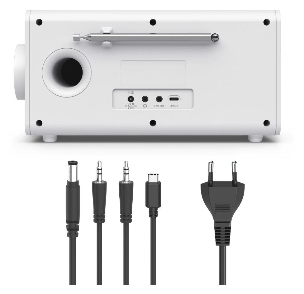 054261 DR1001 Bluetooth DAB, DAB+, FM Radio Persönlich  (Weiß) 