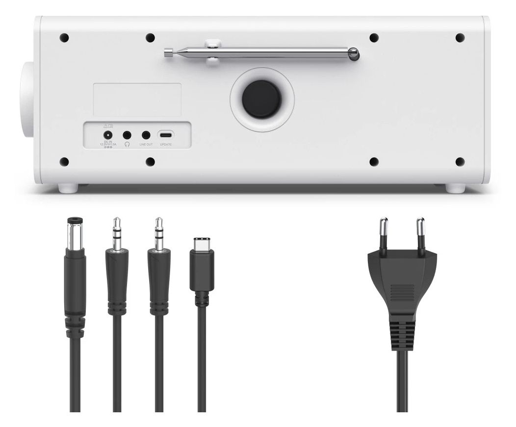 054263 DR2002 Bluetooth DAB, DAB+, FM Radio Persönlich  (Weiß) 