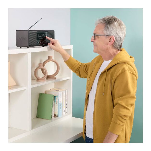 054298 DR2002BT Bluetooth DAB, DAB+, FM Radio Persönlich  (Schwarz) 