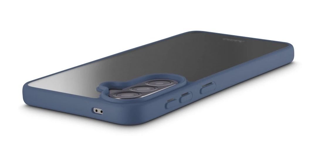 080348 Frame Protect Cover für Samsung Galaxy A57 5G  (Blau, Transparent) 