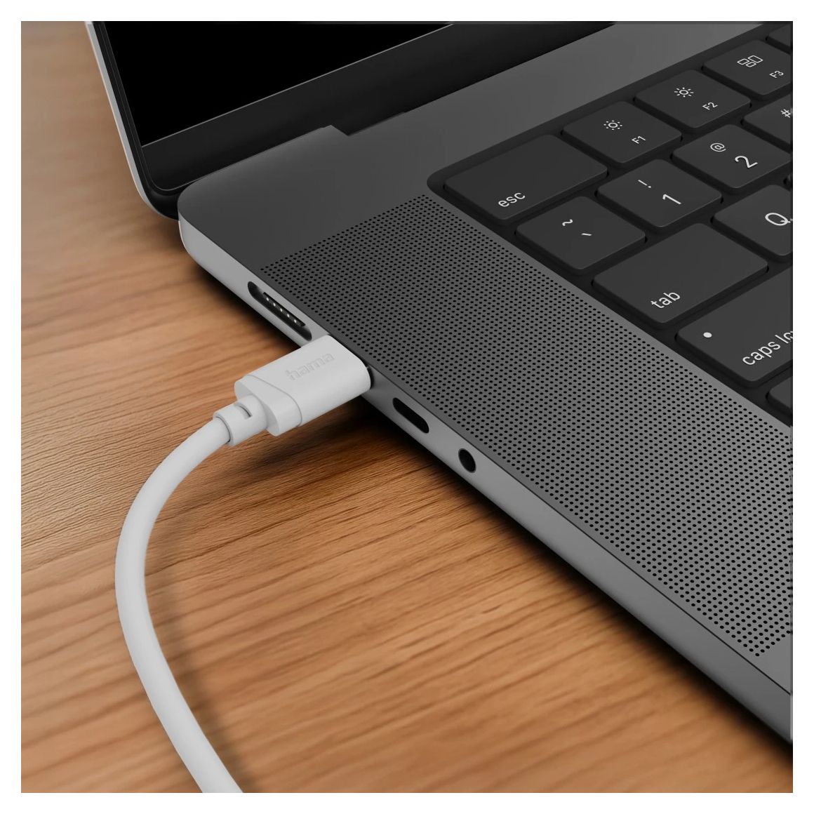 125151 0,48 Gbit/s Stecker Rundkabel USB A auf USB C 2 m  (Weiß) 