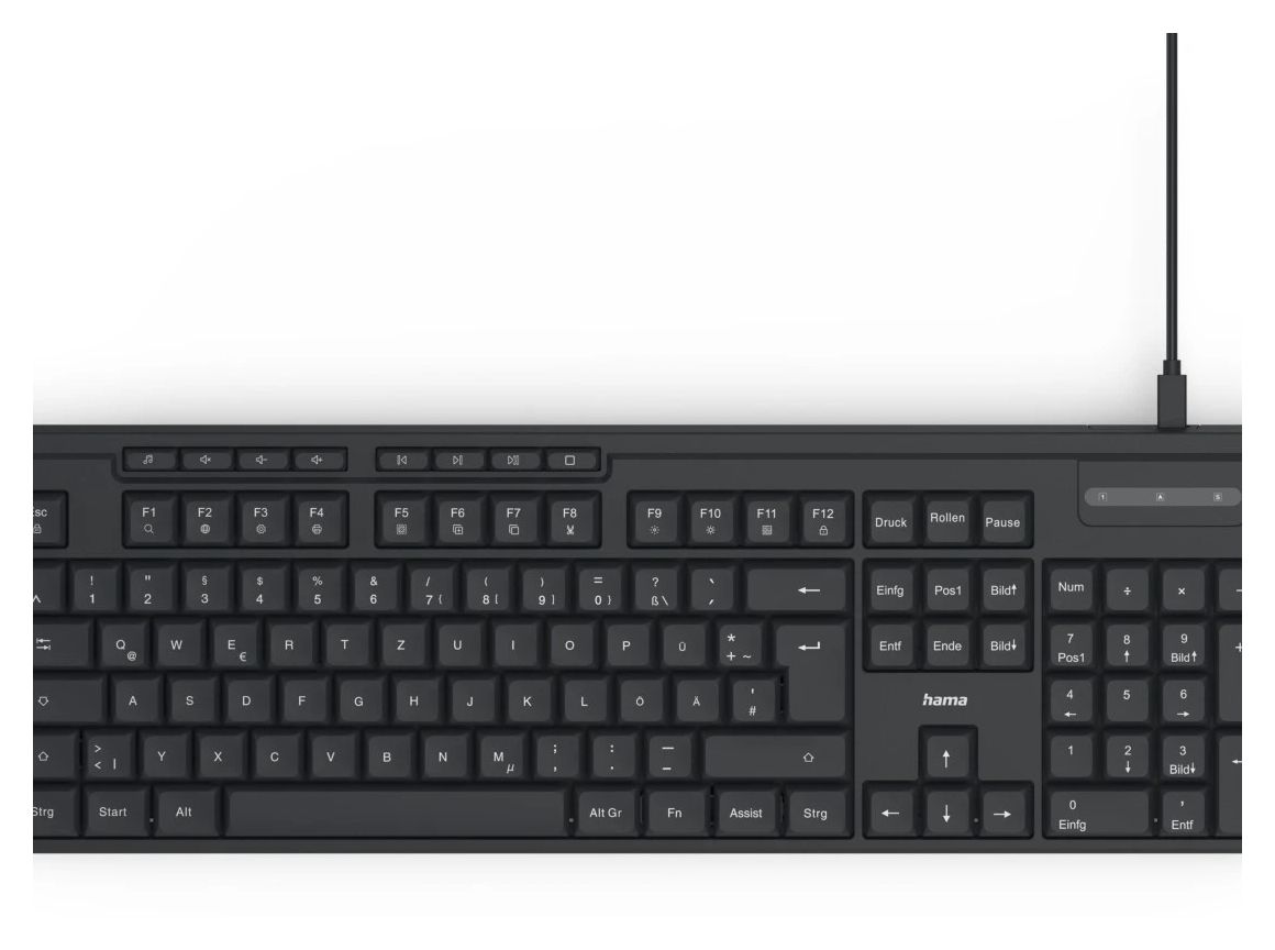 173052 CK-200 Heimbüro Tastatur USB  (Schwarz) 