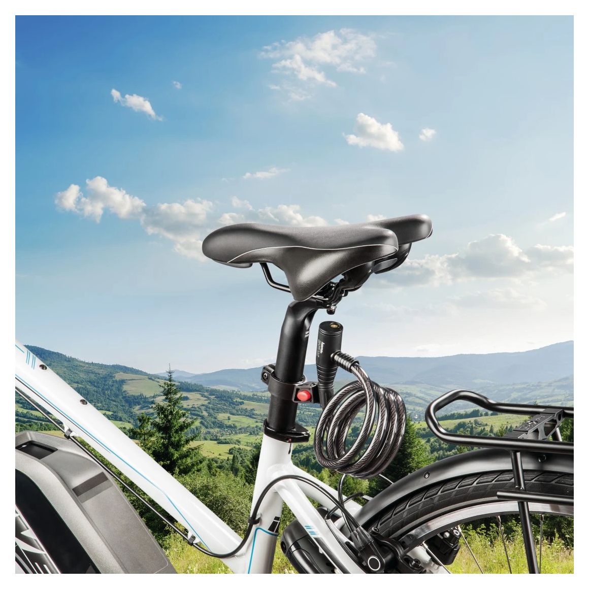 178136 Fahrrad-Spiralkabelschloss  Kabelschloss 