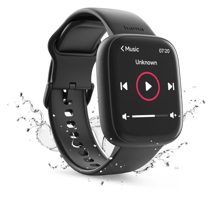 178640 4000 Digital 46 mm Smartwatch Rechteckig IP68  (Schwarz) 