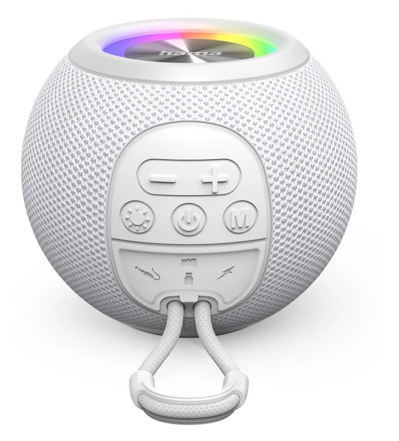 188238 Ball Shape 5 W Bluetooth Lautsprecher Laufzeit bis 10 h  (Weiß) 