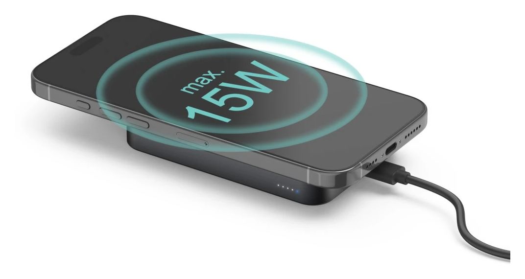 201752 Power Pack Qi2 Wireless 10000 mAh Powerbank USB Typ-C Kabelloses Laden  (Anthrazit) 