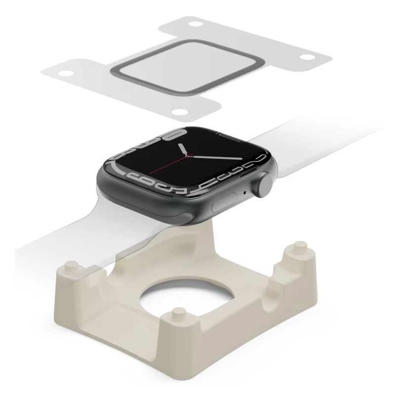 210968 Super Hybrid Displayschutz Apple Watch 11 (Schwarz, Transparent) 