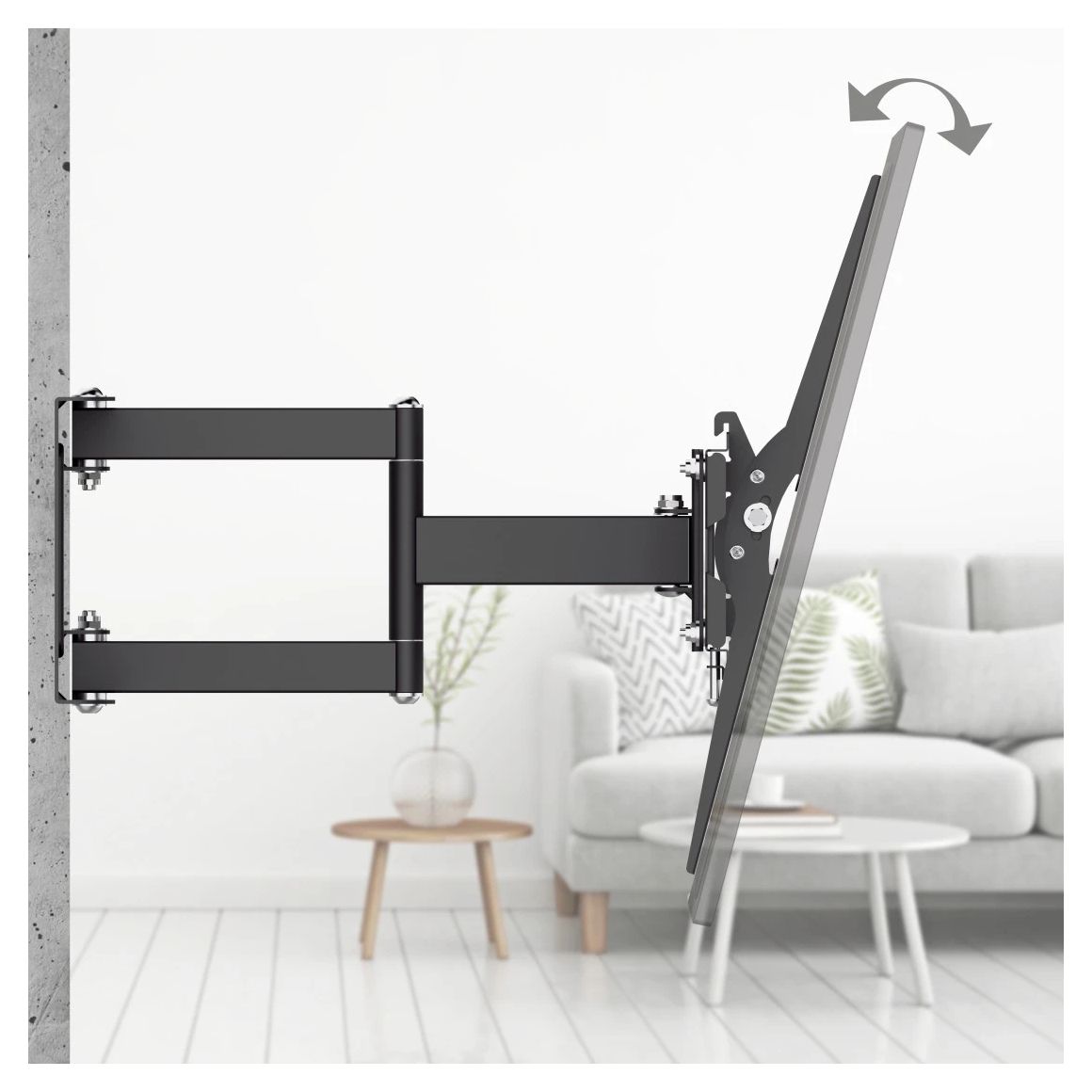 220897 schwenkbare Wand Halterung 160° bis 190,5 cm (75") 40 kg -15 - 15° neigbar 