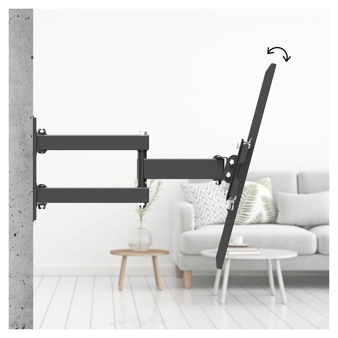 220910 Wand Halterung 180° bis 190,5 cm (75") 40 kg -10 - 15° neigbar 