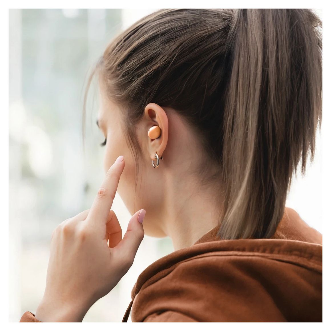 221763 Freedom Buddy II In-Ear Bluetooth Kopfhörer Kabellos TWS 4 h Laufzeit  (Orange) 