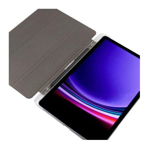 222016 Fold Clear Folio aus Kunststoff für Samsung Galaxy Tab A9+ bis 27,9 cm (11") Schmutzabweisend, Staubresistent, Kratzresistent mit Magnetverschluss (Schwarz) 