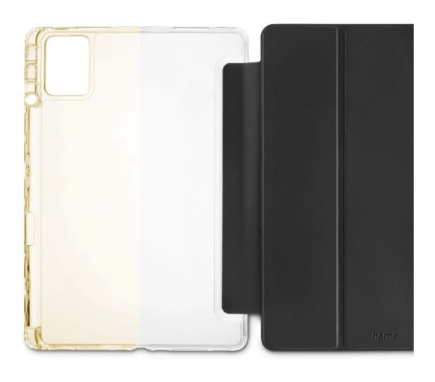 222082 Flex Clear Folio aus Kunststoff für Lenovo Tab M11 bis 27,9 cm (11") Schmutzabweisend, Kratzresistent mit Magnetverschluss (Schwarz, Transparent) 
