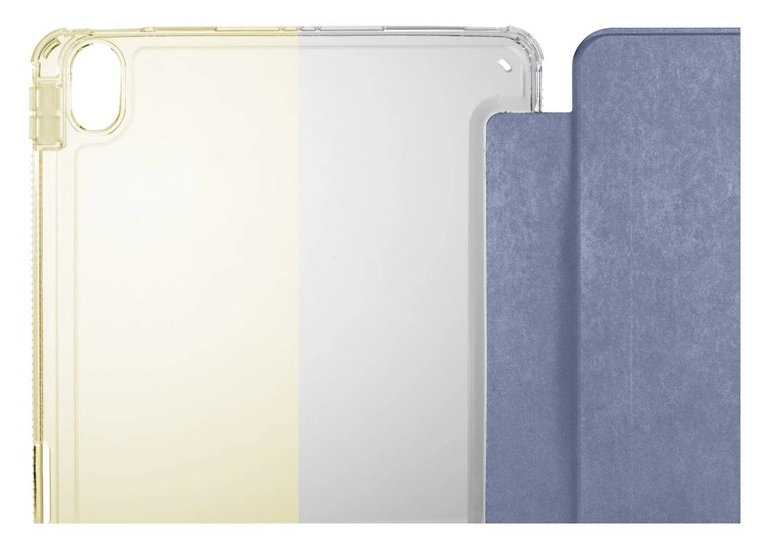 227026 Extreme Protect Folio aus Mikrofaser, Samt für Apple iPad Pro 13" (2024) bis 33 cm (13") Fallbeständigkeit, Staubresistent, Kratzresistent, Schockresistent mit Magnetverschluss (Transparent, Violett) 