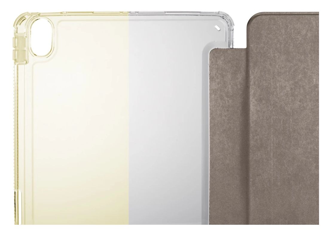 227027 Extreme Protect Folio aus Mikrofaser, Samt für Apple iPad Pro 13" (2024) bis 33 cm (13") Stoßfest, Fallbeständigkeit, Kratzresistent, Schockresistent mit Magnetverschluss (Sand, Transparent) 