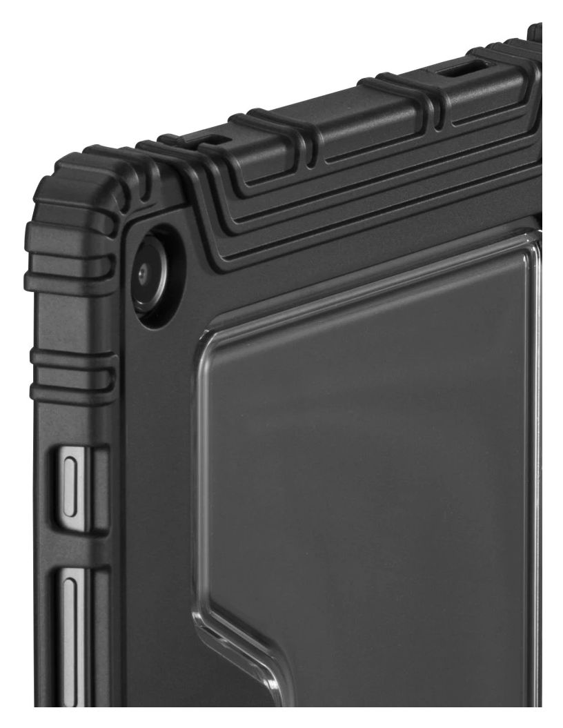 227091 Protection Folio aus Polycarbonat (PC), Polyurethan für Samsung Galaxy Tab A11+ / A9+ bis 27,9 cm (11") Schmutzabweisend, Staubresistent, Schlagfest, Kratzresistent, Schockresistent mit Magnetverschluss (Schwarz) 