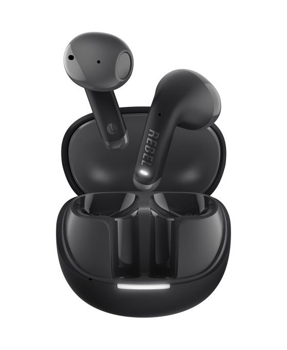 232955 Twins Core 2 In-Ear Bluetooth Kopfhörer Kabellos TWS 9 h Laufzeit IPX4 USB Typ-C  (Dunkles Grau) 