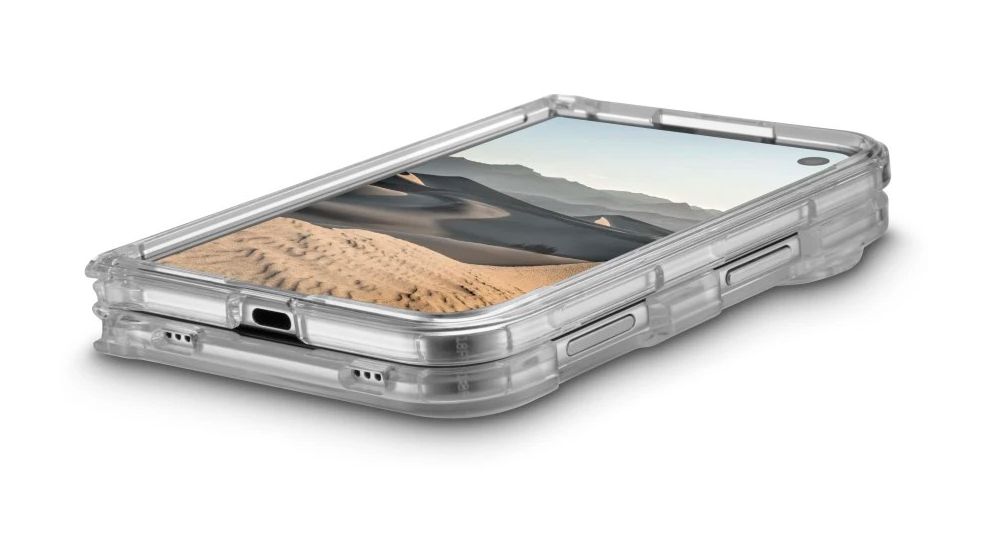 232487 Clear Stand Cover für Apple iPhone Duo  (Transparent) 