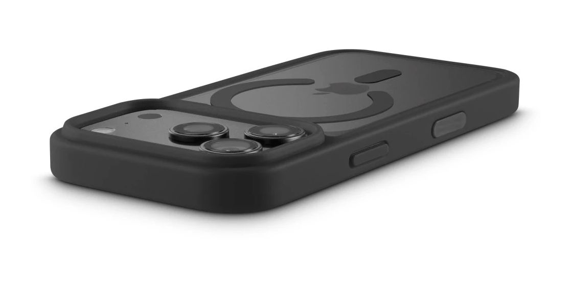 232450 Frame Protect Cover für Apple iPhone 17 Pro / 18 Pro (Transparent, Schwarz) 