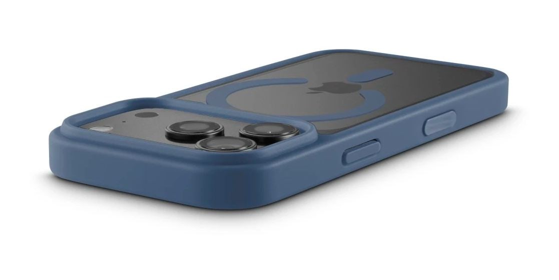 232451 Frame Protect Cover für Apple iPhone 17 Pro / 18 Pro  (Blau, Transparent) 