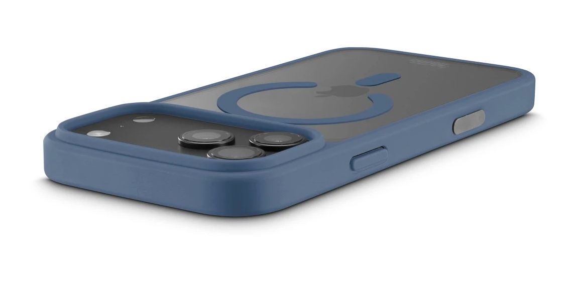 232467 Frame Protect Cover für Apple iPhone 17 Pro Max / 18 Pro Max  (Blau, Transparent) 