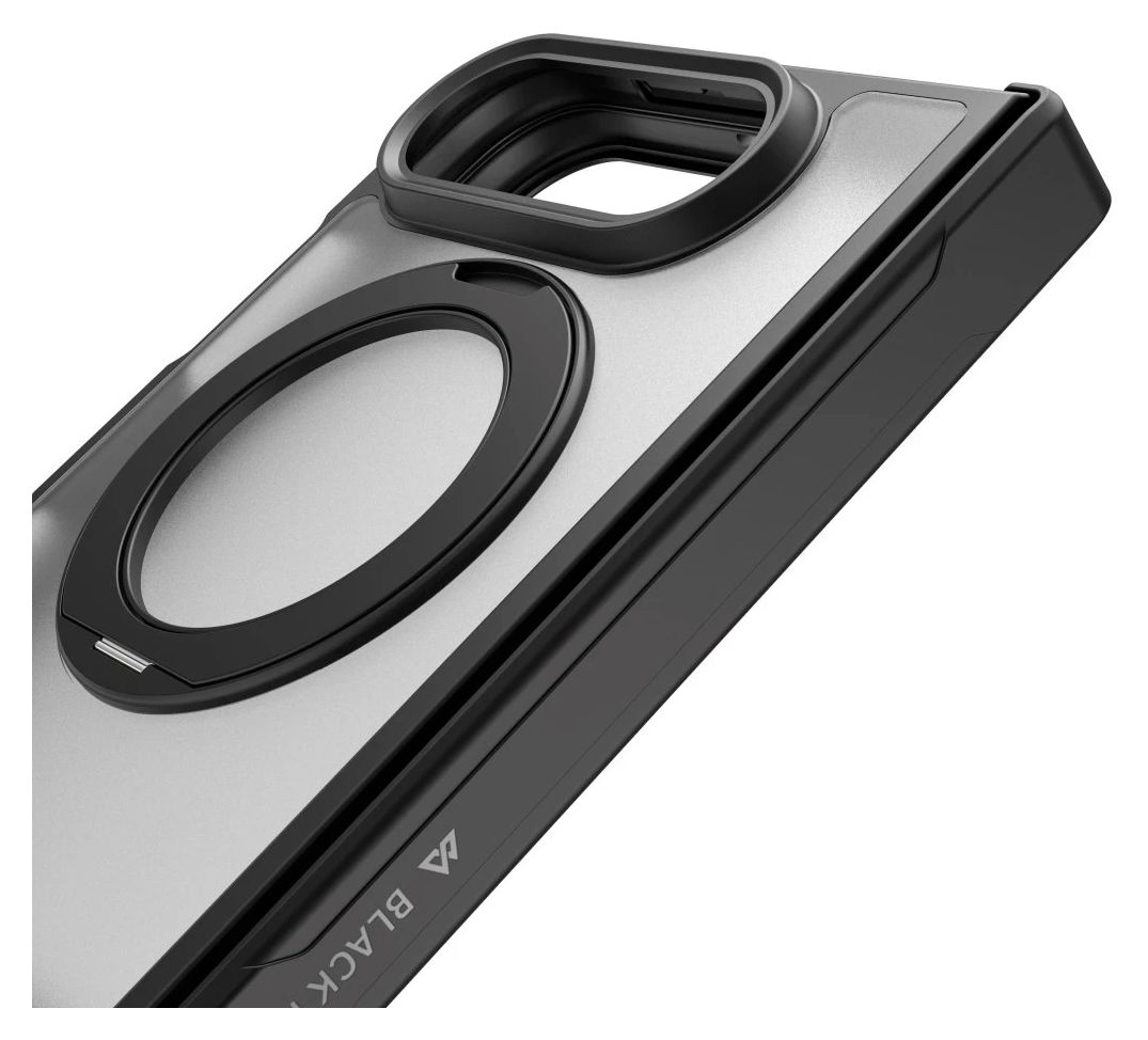 232490 Mag Hybrid Stand Cover für Apple iPhone Duo  (Schwarz) 