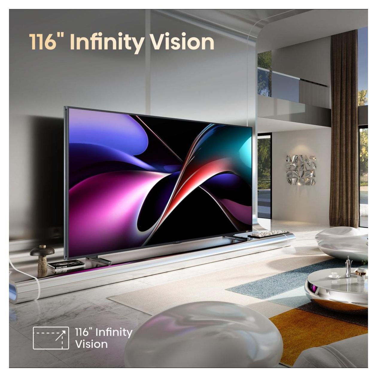 116 '' UXQ | RGB MiniLED Smart TV 4K 165 Hz 