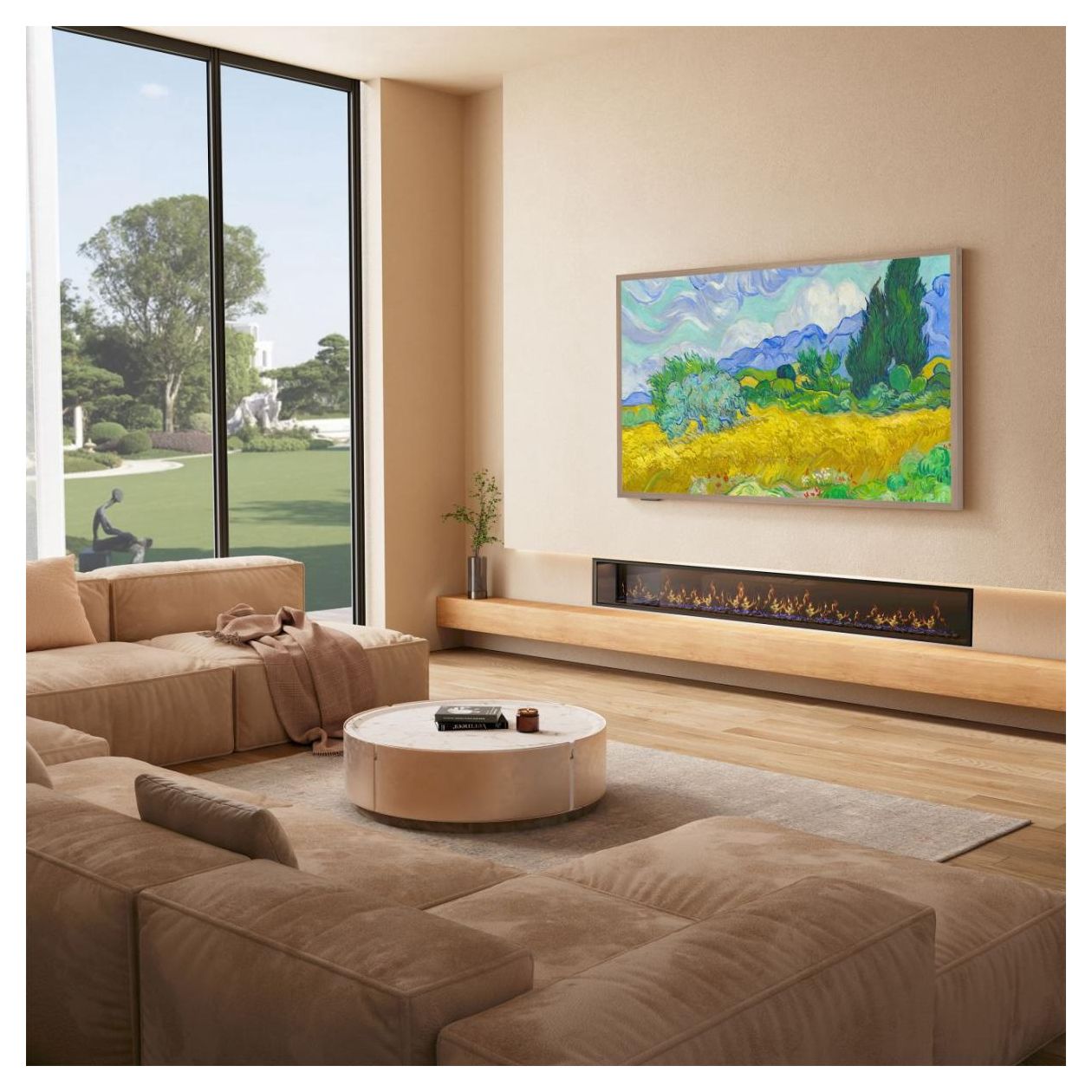 55S7NQ QLED 139,7 cm (55 Zoll) Fernseher 4K Ultra HD VESA 400 x 200 mm  (Gold) 