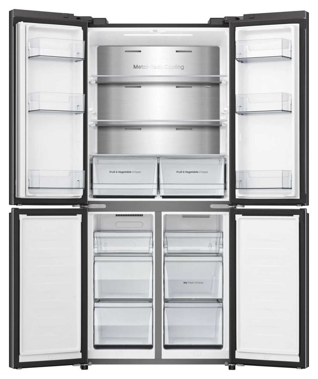 RQ5P470SAFD Side-by-Side Kühl-/ Gefrierkombination 304 l / 87 l 235 kWh NoFrost 1785 mm x 794 mm  (Schwarz) 