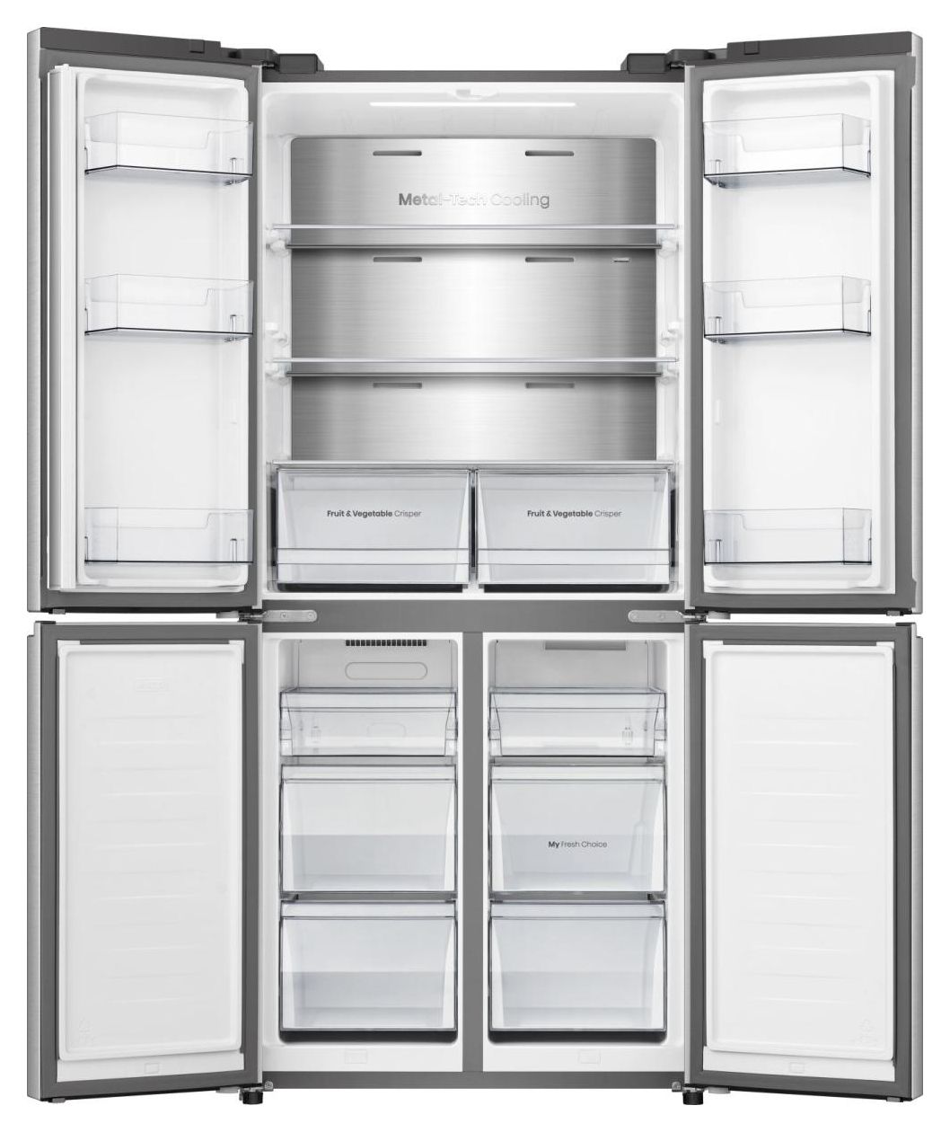 RQ5P470SAID Side-by-Side Kühl-/ Gefrierkombination 304 l / 87 l 235 kWh NoFrost 1785 mm x 794 mm  (Grau, Edelstahl) 