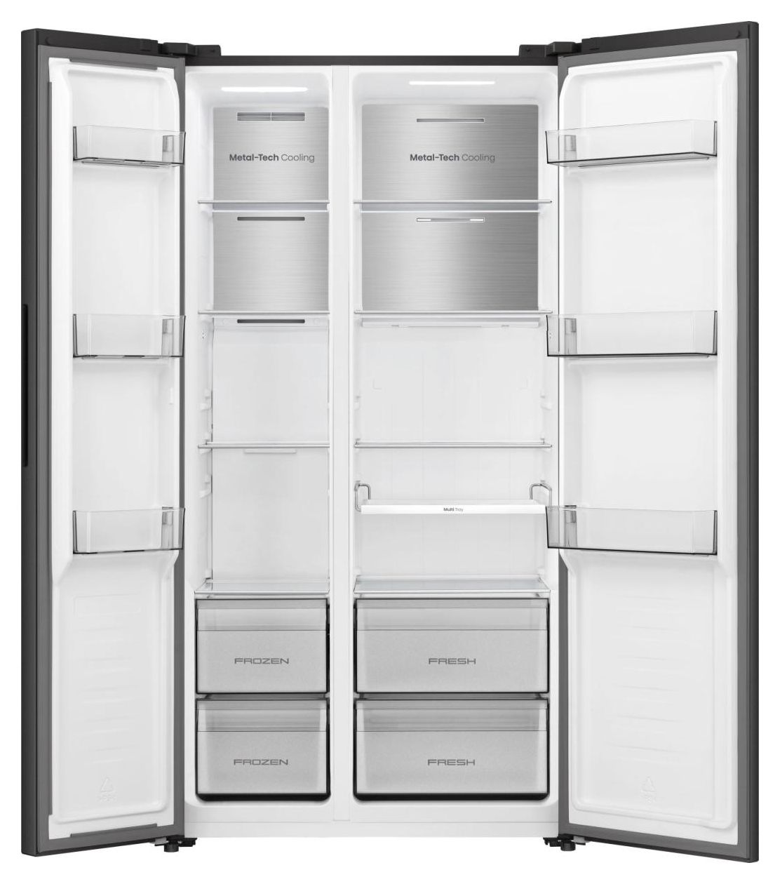 RS3P538NAFE Side-by-Side Kühl-/ Gefrierkombination 336 l / 191 l 313 kWh NoFrost 1786 mm x 911 mm  (Schwarz, Edelstahl) 